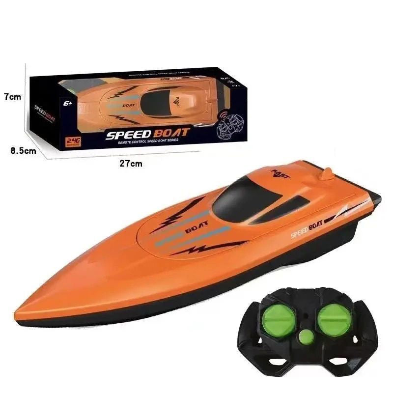 RC racing boat with 2.4 GHz remote control
