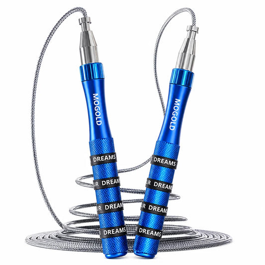 Ultra-fast self-locking jump rope (adjustable length, aluminum handles)