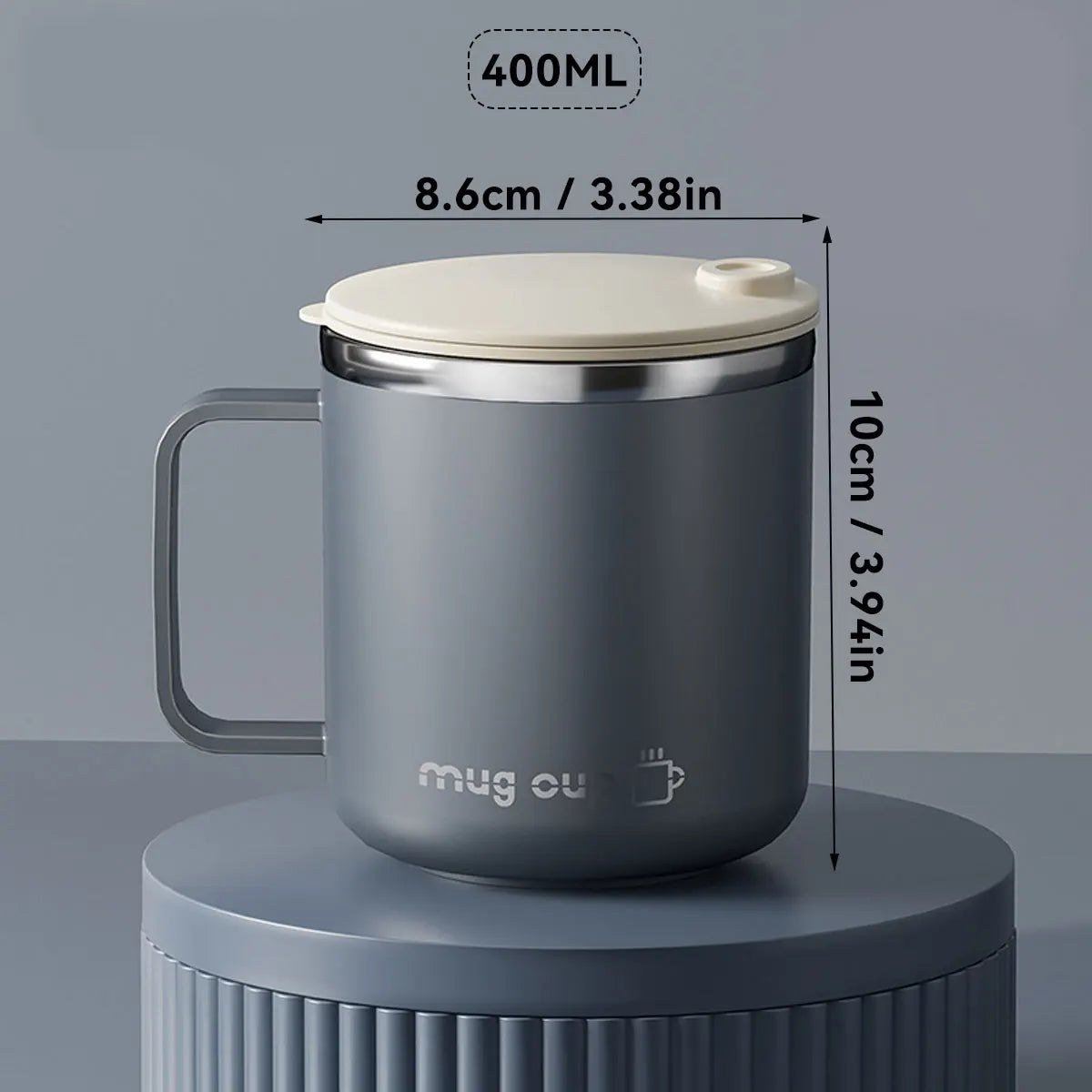 Insulated Stainless Steel Coffee Mug with Lid