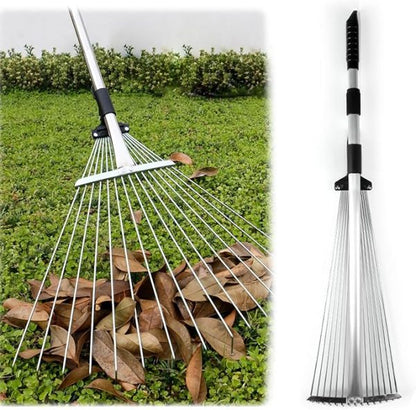 FlexiReach Telescopic Rake – Gardening Without Back Strain