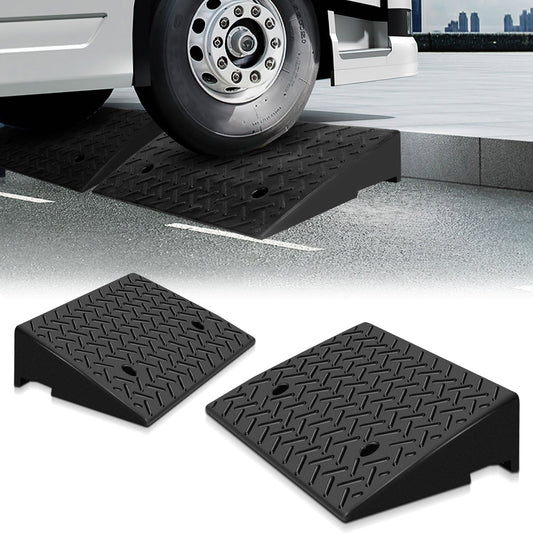 Rubber Curb Ramp Set of 2, 3 Ton Load Capacity