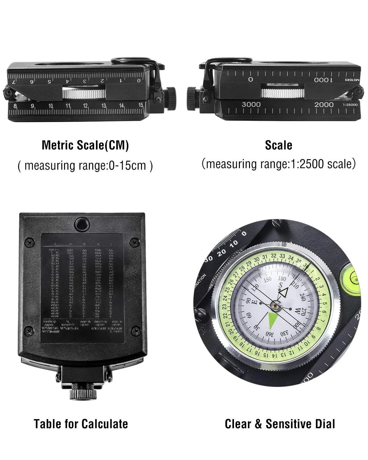 Outdoor Peil Compass with Clinometer