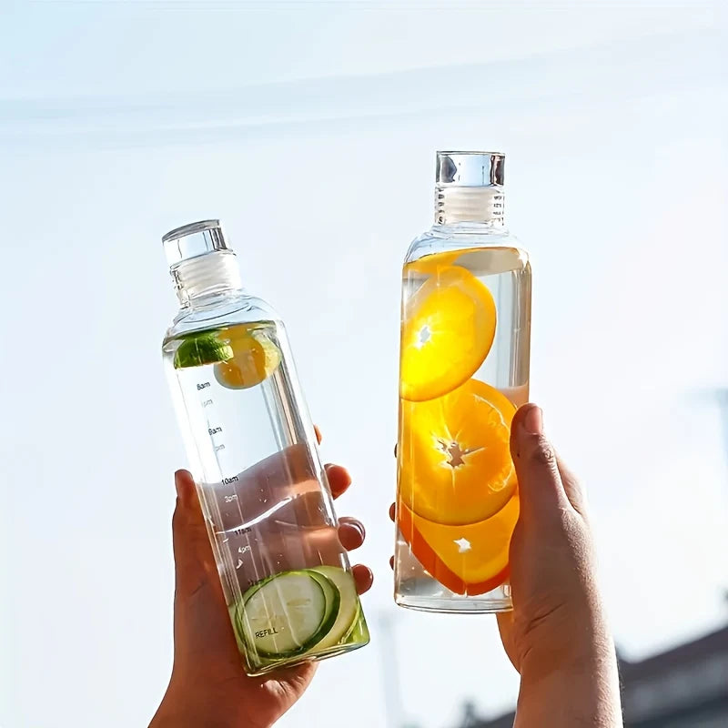 Drinking bottle with time markings 500/700 ml