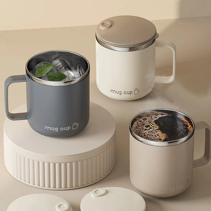 Insulated Stainless Steel Coffee Mug with Lid
