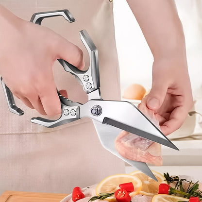 Multi-function Kitchen Scissors made of 3Cr13 Stainless Steel