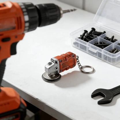EdgeCraft™ Mini Grinder Keychain — compact, decorative, and always ready to use