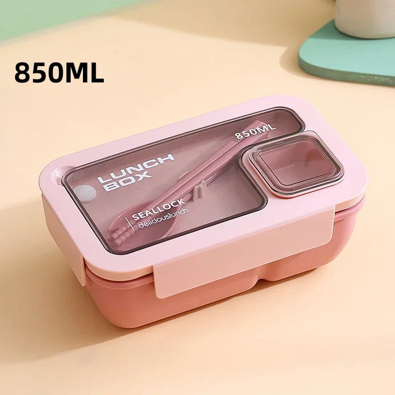 Bento Lunchbox for on the go with cutlery