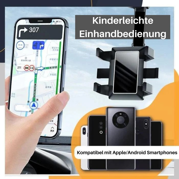 Car Phone Holder Rearview Mirror 360°