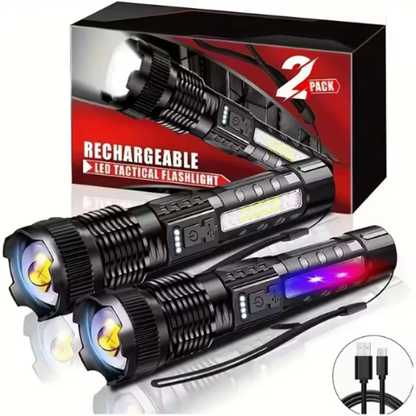 LumaShield Flashlight with 7 Lighting Modes