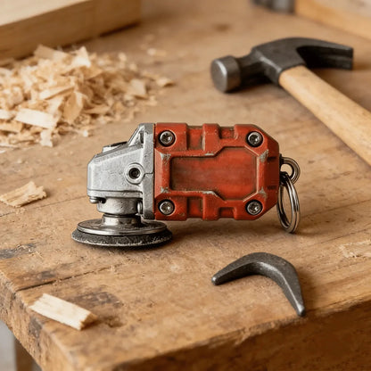EdgeCraft™ Mini Grinder Keychain — compact, decorative, and always ready to use