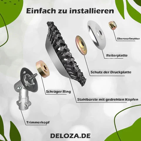 Steel Wire Trimmer Attachment – Weed & Grass