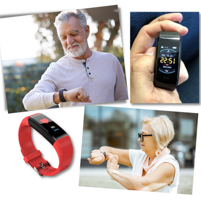 Senior Smartwatch with Heart Rate & Blood Pressure Measurement