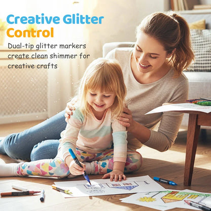 Glimora Double-Sided Glitter Pens Set