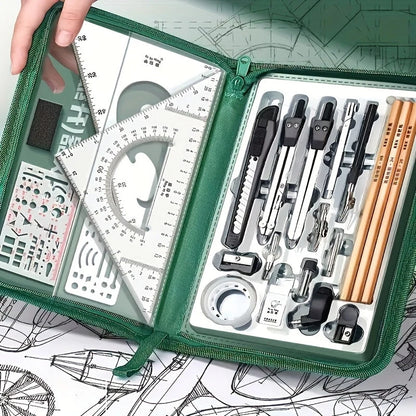 Stainless Steel Geometry Drawing Set
