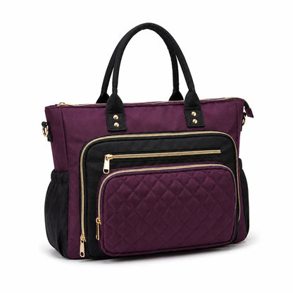 Bag with multiple compartments (expandable side pockets)