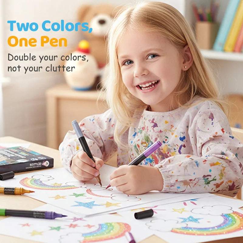 Glimora Double-Sided Glitter Pens Set