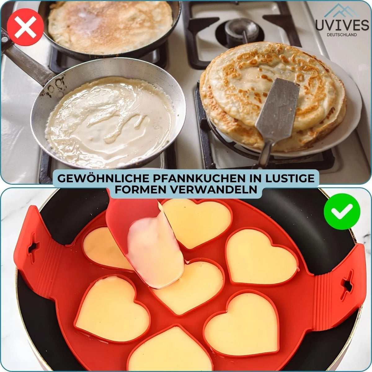 SweetFlip Pancake Mold made of Silicone