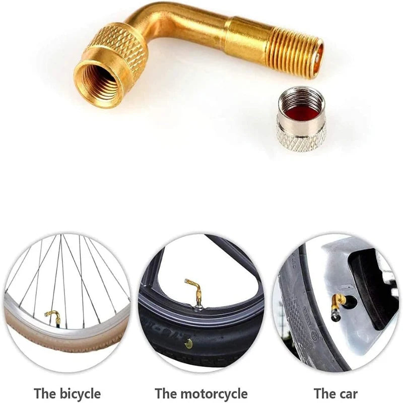 Flexible Tire Valve Extension 3-Angle Set