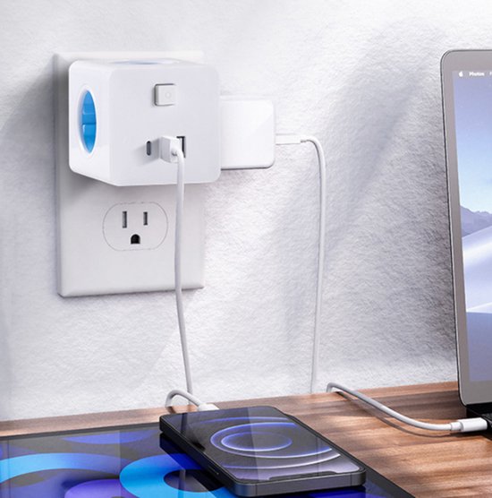 5-in-1 Power Strip Cube