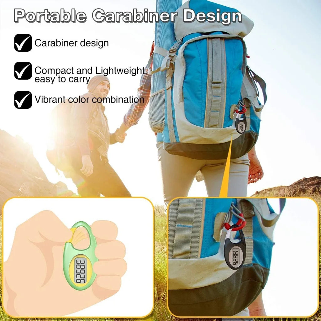 3D Pedometer with Lanyard for All Age Groups