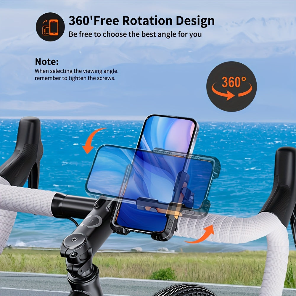 Bicycle Phone Holder with Quick Release & 360° Rotation
