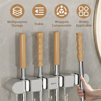 Wall Mount for Brooms, Mops & Tools