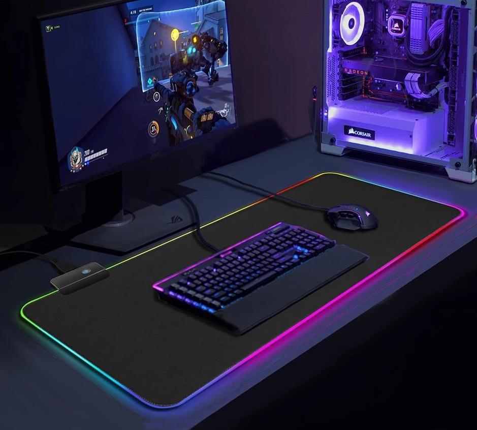 RGB Mousepad with 13 Lighting Modes