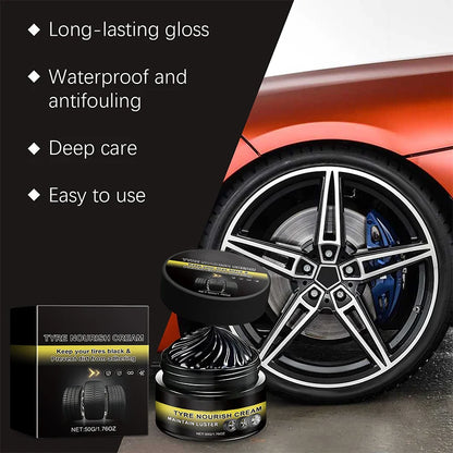 Tire Wax for Deep Black Shine & UV Protection
