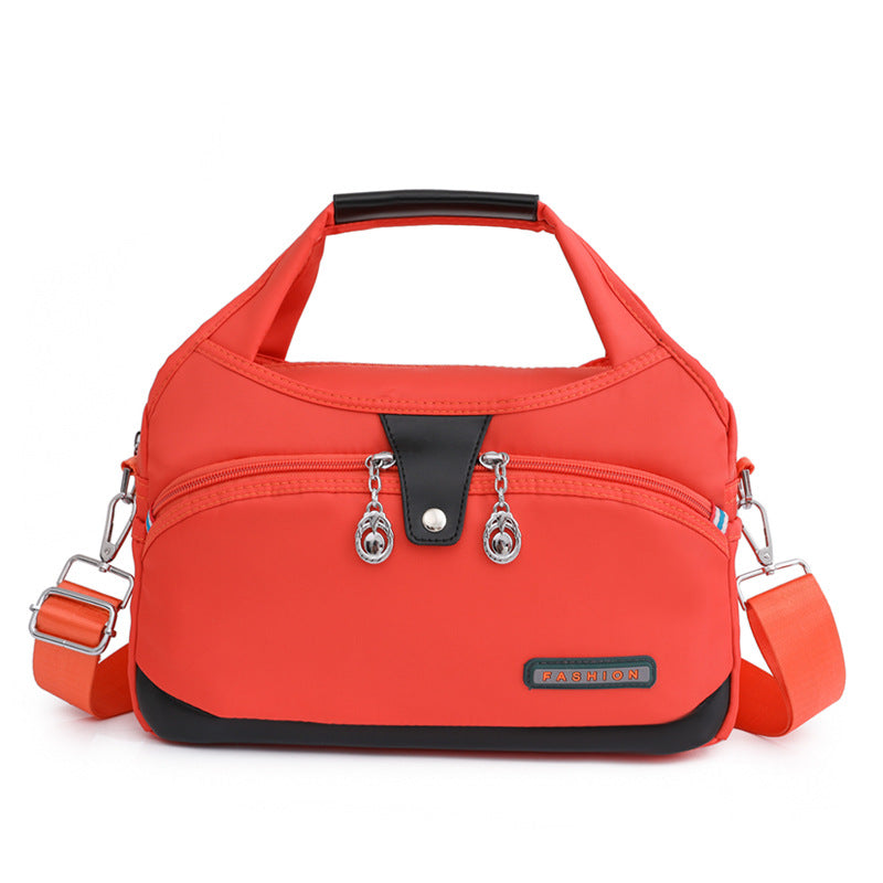Nylon Crossbody Bag with Anti-Theft Protection