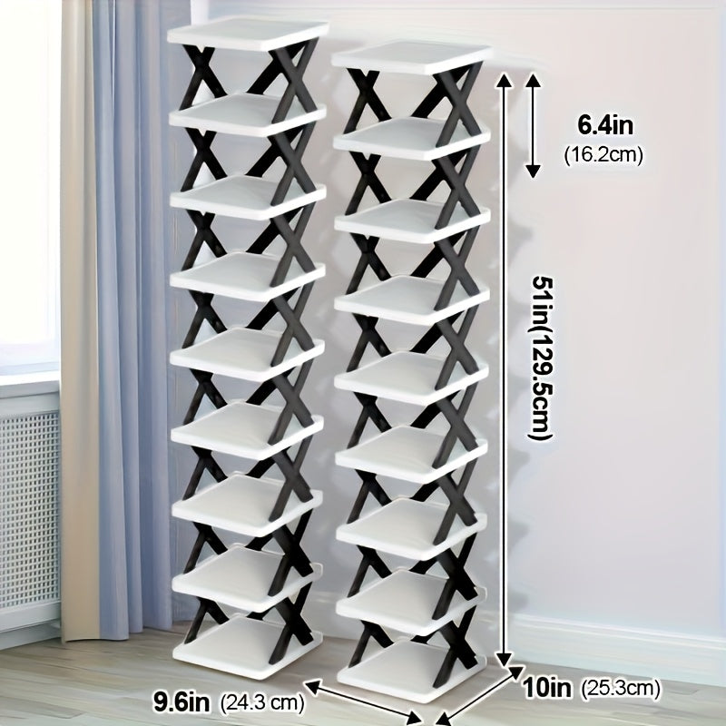 Narrow Shoe Rack Tower