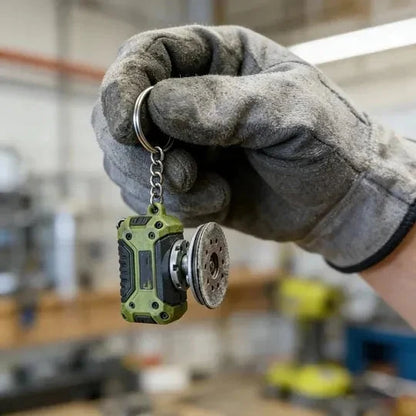 EdgeCraft™ Mini Grinder Keychain — compact, decorative, and always ready to use