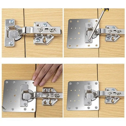 4-piece Stainless Steel Hinge Plate Repair Set