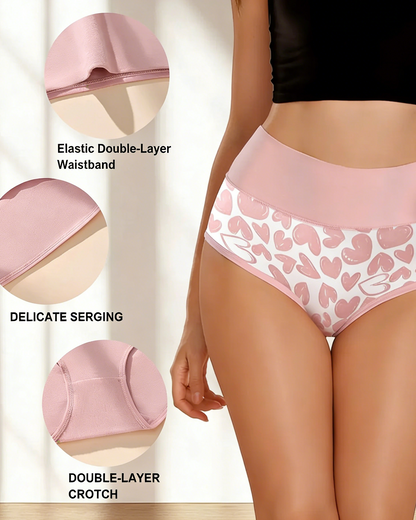 Women's High-Waist Cotton Briefs (6-Pack)