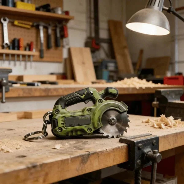 EdgeCraft™ Mini Grinder Keychain — compact, decorative, and always ready to use