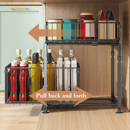 Extendable Kitchen Shelf 2 Tiers