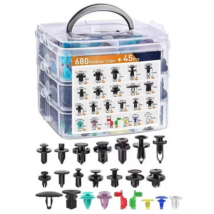 Car Mounting Clips Set 680 Pieces