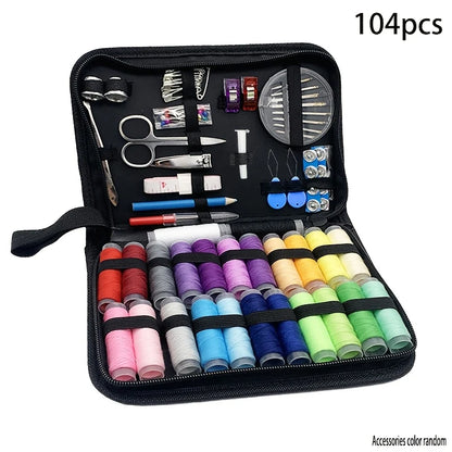 100-piece sewing kit in case