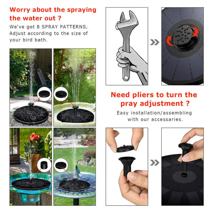 AquaLuxe™ Solar Fountain — Enchant Your Garden with Lively Water Play and Solar Energy