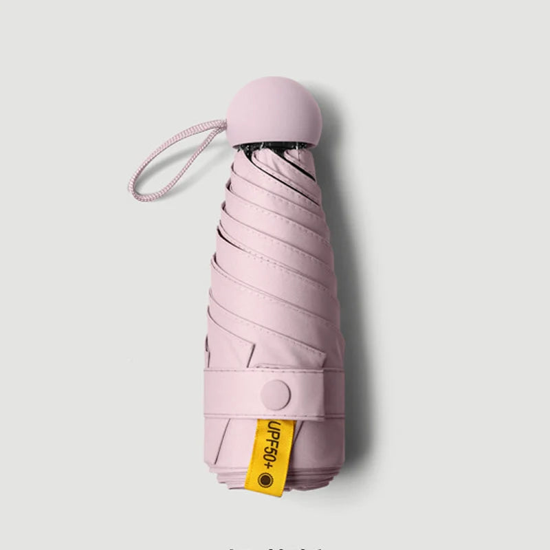 Capsule Pocket Umbrella with Sun Protection
