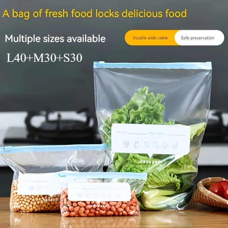 Zip Bag Set 100 Pieces in 3 Sizes