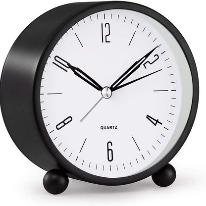 Compact analog watch with silent second hand
