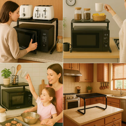SpaceRack™ Kitchen Shelf 2 Levels No Drilling Required
