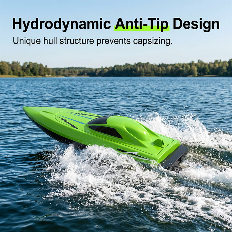 RC racing boat with 2.4 GHz remote control
