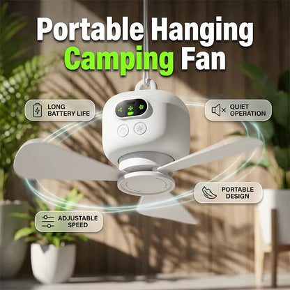 Rechargeable Ceiling Fan with LED