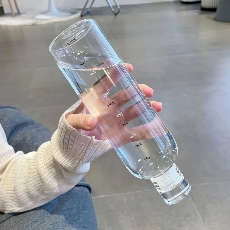 Drinking bottle with time markings 500/700 ml