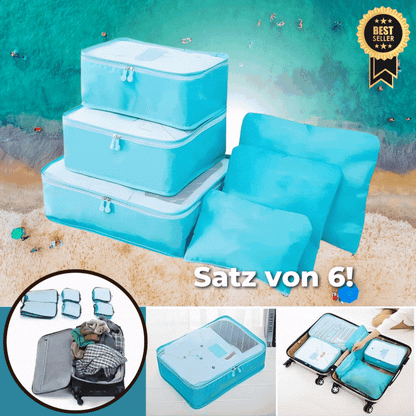 Suitcase Organizer Set with 6 Packing Pouches