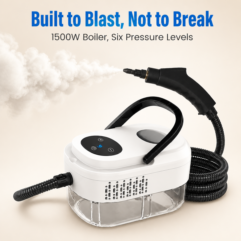 Steam cleaner with high steam temperature