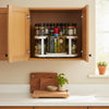 2-tier rotating spice rack D-shape