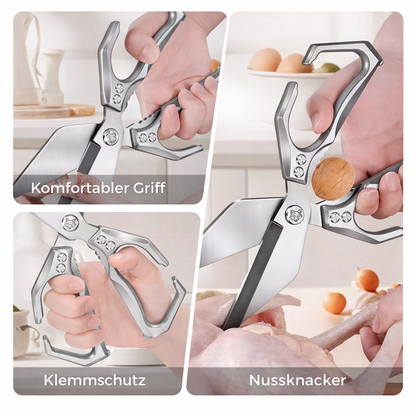 Multi-function Kitchen Scissors made of 3Cr13 Stainless Steel