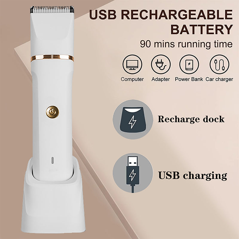 3-in-1 Electric Beard Trimmer with Charging Station